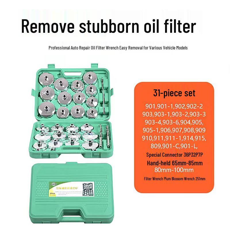 Lanying 31-Piece Oil Filter Cap Wrench Set