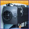 Car Warm Air Vent Outlet Warm Air Ducting Vent Outlet Cover 75mm 60mm 1 Pc New