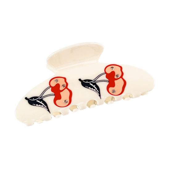 Cartoon Animal Pattern Hand-painted Design Ring Acrylic White 1 Pc