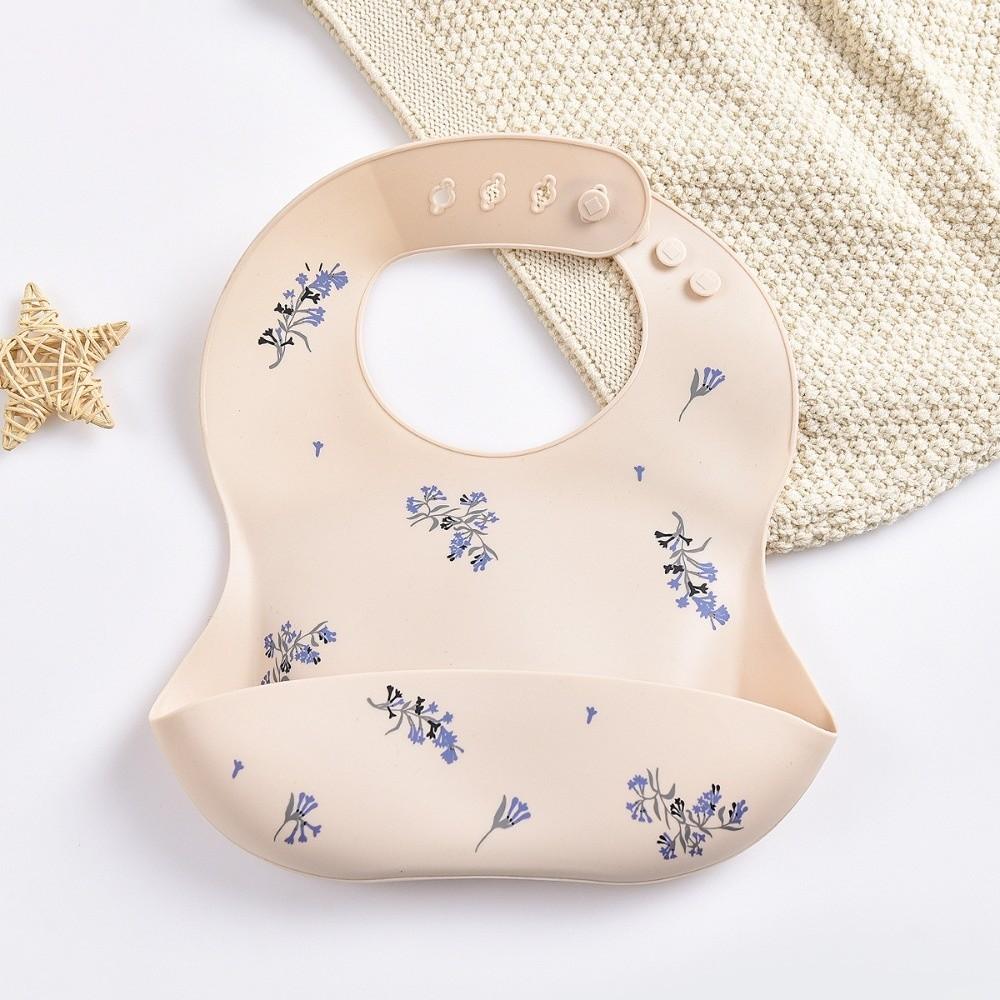 Adjustable Strape Infant Bibs Silicone Saliva Towel New Baby Eating Bib  Daily Use