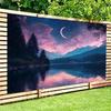 2D Magical Night Landscape Backdrop for Fantasy, Nature or Aesthetic Photoshoot