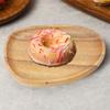 Irregular Shape Wooden Tray Wood Food Platter Lightweight Serving Tray  Cafe Shop