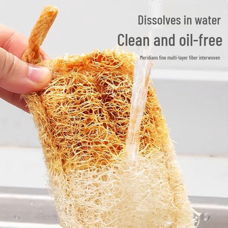 Loofah Dishwashing Brush & Dishcloth Gadget