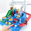 Racing Rail Car Toys Children's Car Break Through The Big Adventure Toy Parking Lot Sliding Track Kids Boy Building Block