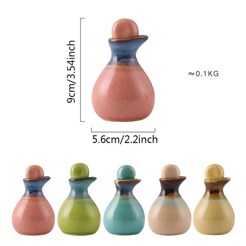 Garrafa de óleo essencial de fragrância cerâmica, recipiente de armazenamento vazio de aromaterapia 60ml