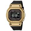 Gm-H5600 Series Gold Square 200M Waterproof Bluetooth Connection Multiple Sports Modes Solar Quartz Movement Resin Strap Men Watches GM-H5600-9