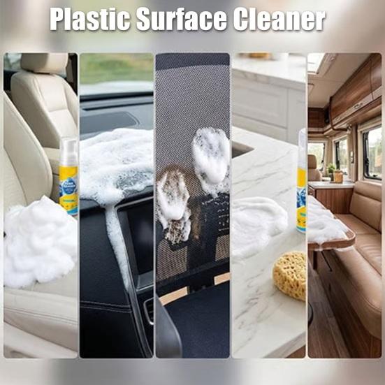 Yousheng Multifunctional Foam Cleaner Rinse-Free Deep Cleaning Spray with Cleaning Sponge Towel for Car Interior Kitchen Grease Bathroom Mildew Fabric