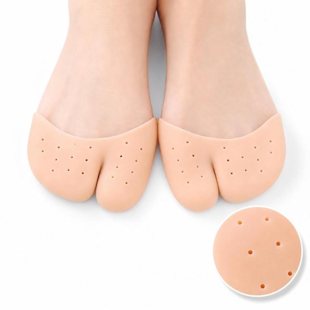 1 Pair Silicone Toe Protector Sleeve Elastic Metatarsal Cushion  Dance Practice