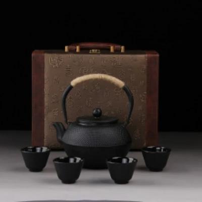 Yeni 7 Chioces Döküm Demir Çaydanlık Seti Japon Çaydanlığı Tetsubin Su Isıtıcısı Emaye 900ml Kung Fu Demlikleri Metal Ağ Filtre Pişirme Aletleri