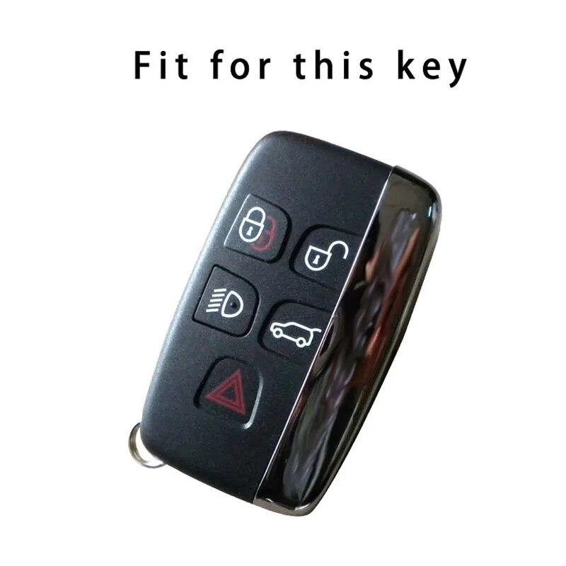Leather TPU Car Key Cover Case Shell Holder for Land Rover Range Rover Sport Evoque Freelander2 For Jaguar XF XJ XJL XE C-X16