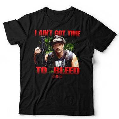 Predator T Shirt I Aint Got Time To Bleed NEW Unisex Blain Jesse Ventura Retro
