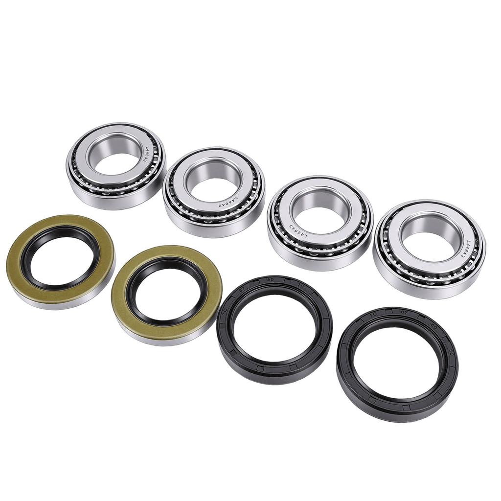 2er Set Anhänger Radnabe Lager Kit L44643 für 1 Zoll 2000 2200lbs Achse mit Fettdichtungen Splint Dichtung