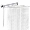 Stainless Steel Shower Head with Shower Arm Fixed Wall Mounted Top Shower Head for Home Apartment Use