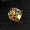 Cool New Fashion Men's Power Ring Infinity Wars Thanos Cosplay  Anime Alloy Ring Jewelery Punk Gothic Hip Hop Ring Male
