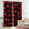 2D Flat Printing  JIT 2pcs   Curtains (Without Rod) Festive Gnomes(1) Chic Fashionable Curtains Versatile 100% Polyester Curtains