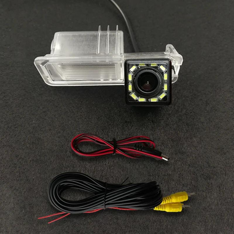For VW Polo V (6R) Golf 6 VI Passat CC Magotan HD Wireless Car CCD Rear Camera Fisheye 8 12 led dynamic Night Vision waterproof