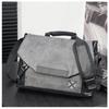 TS JYL laptop bag,Men Flip Shoulder Bag Large Leather Casual Crossbody Bag