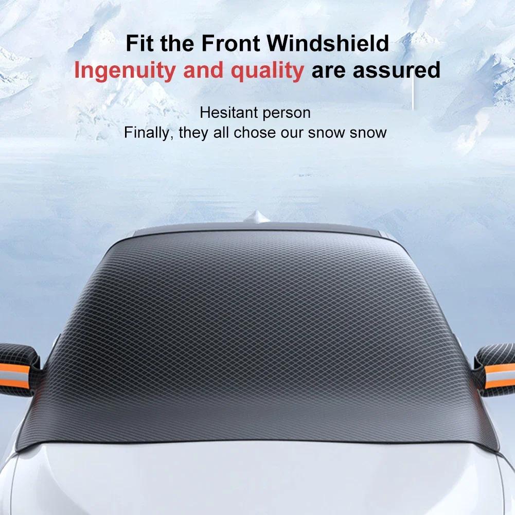 Upgrade Windshield Sunshades Magnetic Car Front Windscreen Cover Automobile Sunshade Snow Sun Shade Waterproof Exterior Covers
