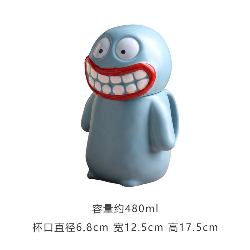 Ugly Cute Handmade Big Mouth Monster Mug Creative Ceramic Cup Birthday Gift 480ML