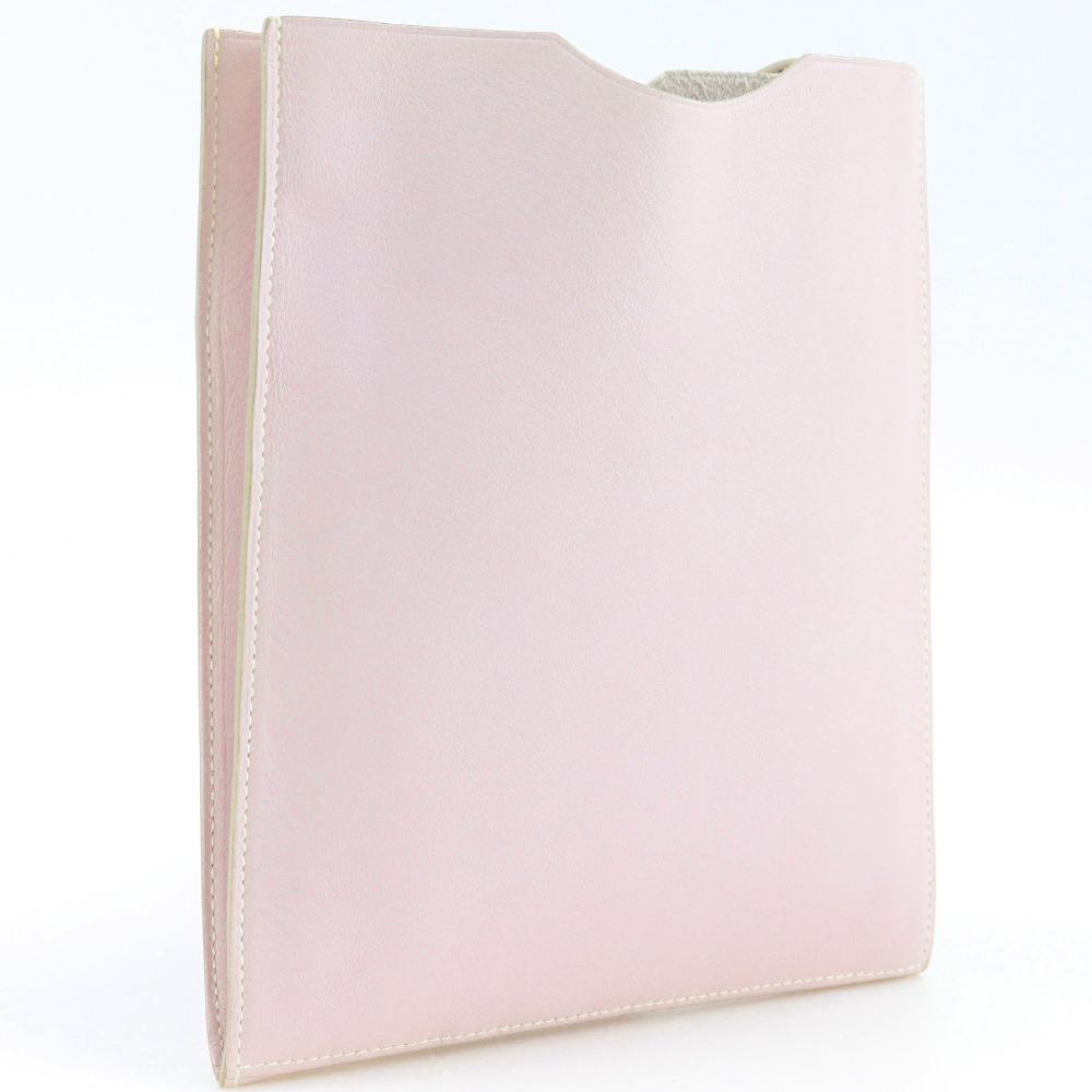 Hermes Onimetu Shoulder Bag Pink Calfskin Women Used