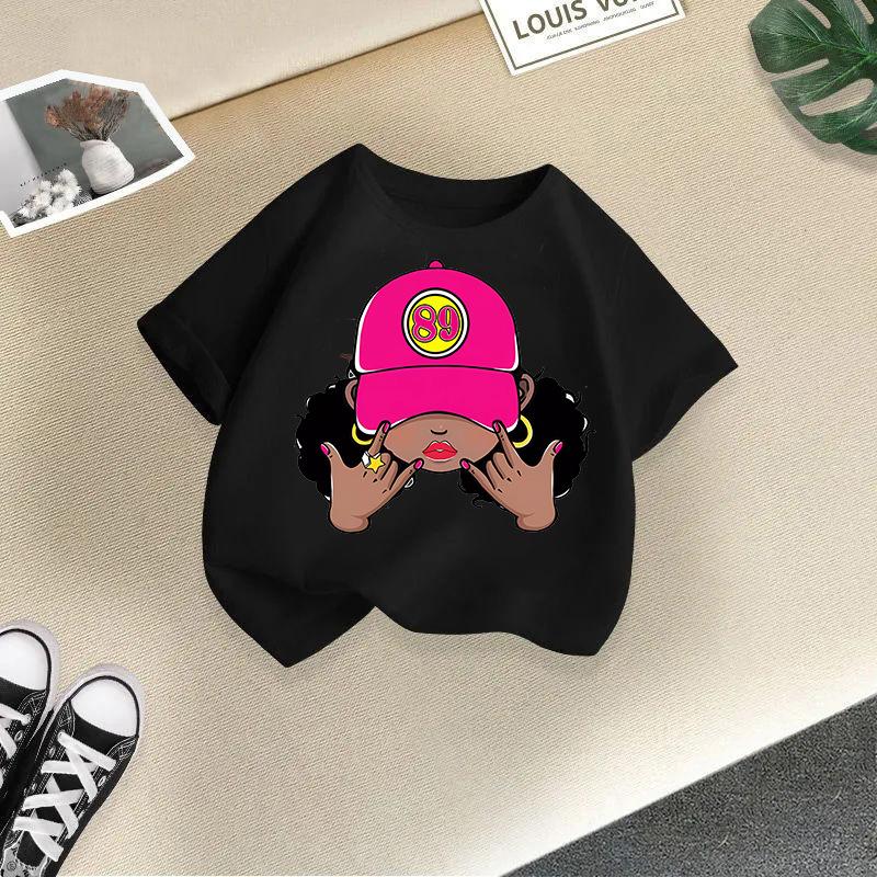 Tween Kleidung für Mädchen Niedliches grafisches Kurzarmshirt für Mädchen Weiche Kleinkind Sommerkleidung Mädchen Größe 4-14 Jahre Kleidung Mädchen Tops