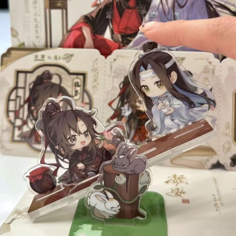 Anime Grandmaster of Demonic Cultivation Mo Dao Zu Shi Wei Wuxian LanWangji Cosplay Figure Stand Seesaw Standing Plate Accessory