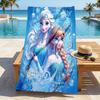 Custom Name Forest Friends Stylish Digital Printing Beach Towel Quick‑Drying Absorbent Blanket for Beach Pool Gym Travel