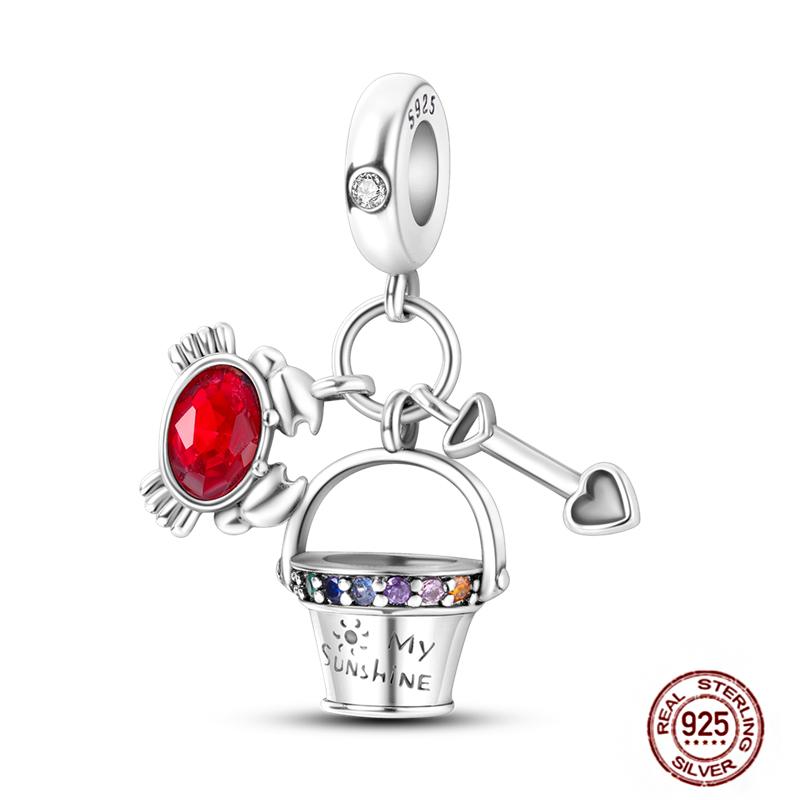 Underwater World Blue Ocean Series Sea Turtle Dolphin Charms Originalcopper Glow Cz Beads Fit Bracelet Necklace Diy Jewelry