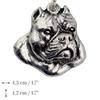 American Bully - Necklace with dog, silver-plated pendant for dog fan, unique jewelry by Art-Dog brand