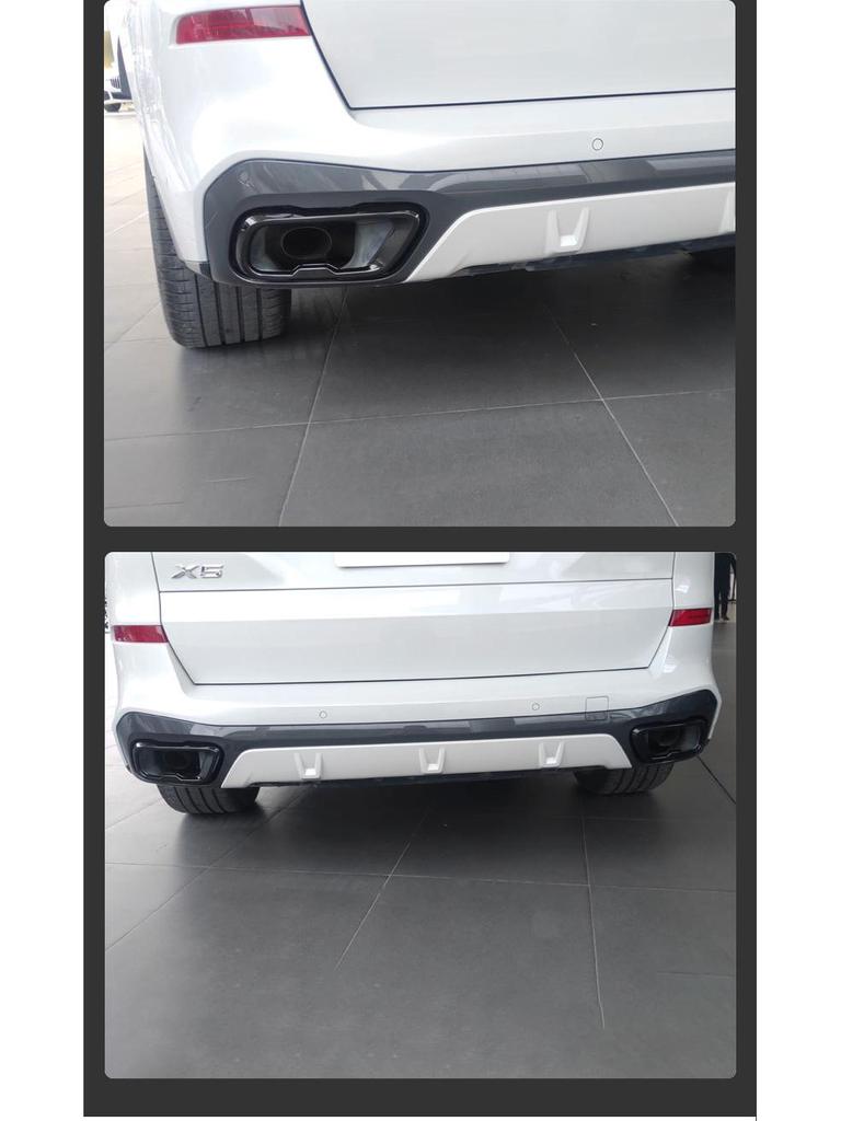 Stainless Steel Black Exhaust Pipe Cover for 2019-2021 BMW X5, X6, X7