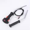 1 Set For Gasoline Brush Cutter Grass Trimmer Tube Handle Throttle Trigger Cable Manual Throttle Switch Assembly