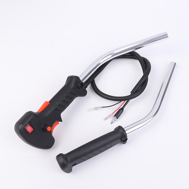 1 Set For Gasoline Brush Cutter Grass Trimmer Tube Handle Throttle Trigger Cable Manual Throttle Switch Assembly
