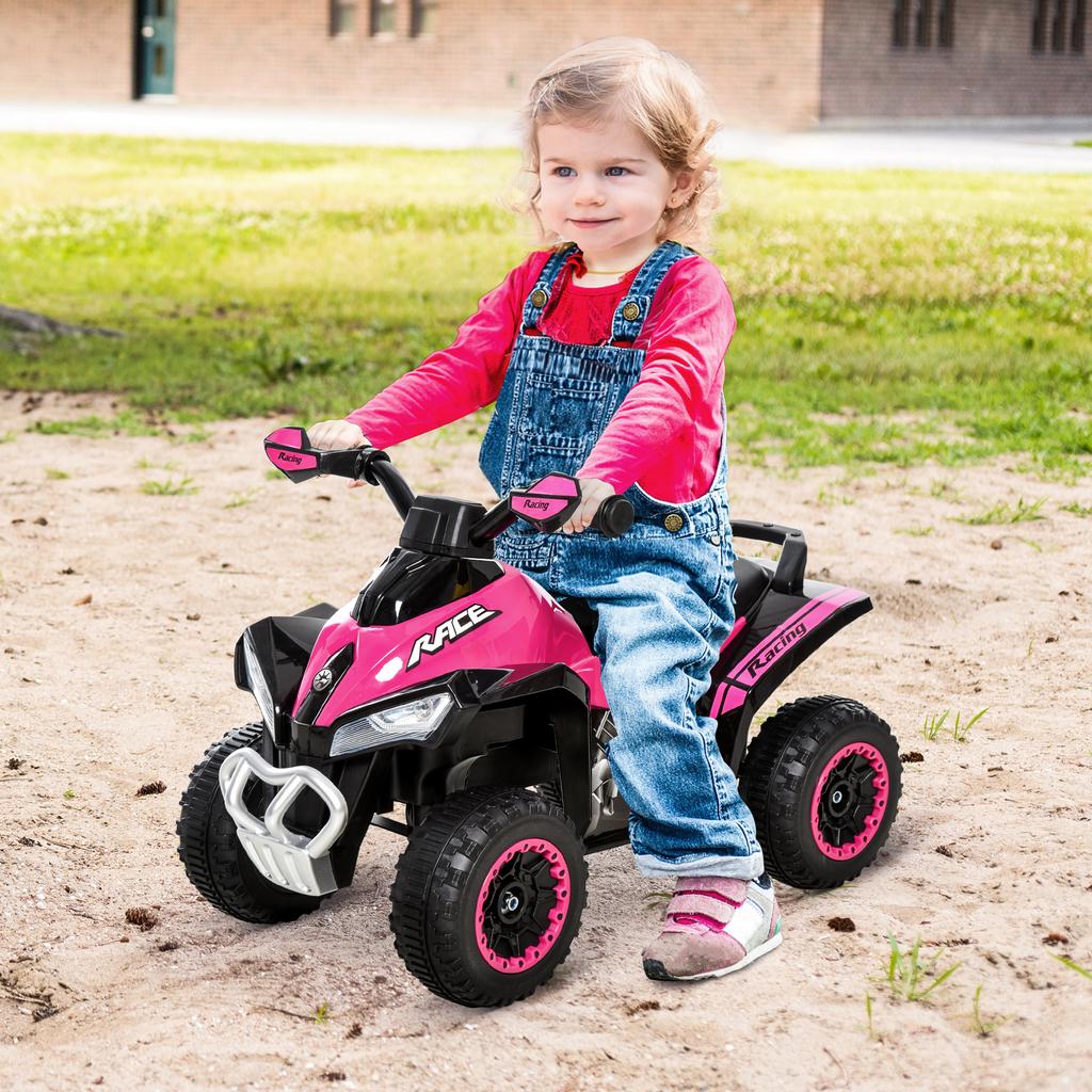 No Power Ride On Car for Kids 4 Wheel Foot-to-Floor Sliding Walking Push Along ATV Toy for 18-36 Months