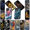 Black Dragon Cool Casing Phone Cover for Xiaomi Redmi Note 12 11 10 Pro 10A 10C 12C 14C A4 Note12 5G Soft Case