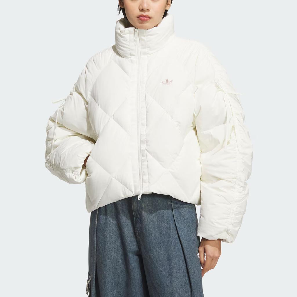 Adidas Originals FW25 Bow Com Casual Loose Warm Down Jacket Women Outerwear KC2611