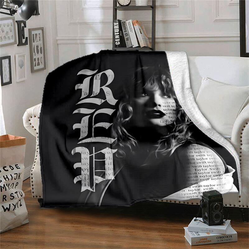 TS Fan Flannel Blanket Soft All-Season Throw, Design for Camping, Car Travel, Hiking Sofa, Bed, Office Perfect Gift for Parties