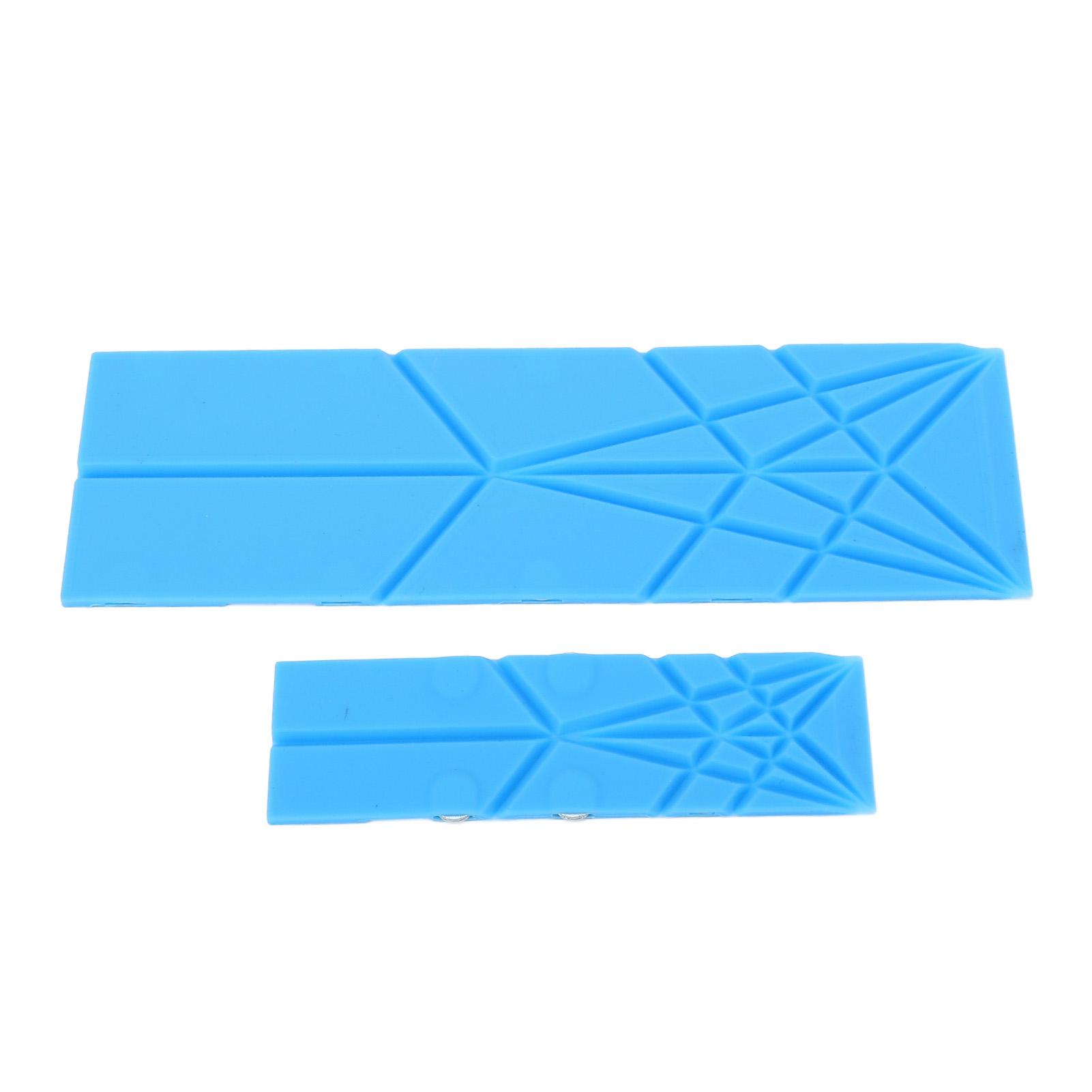 

2 шт. Магнитная плоская мерная ложка 3 в 1 Многофункциональная складная кухонная плоская мерная ложка Большая Blue