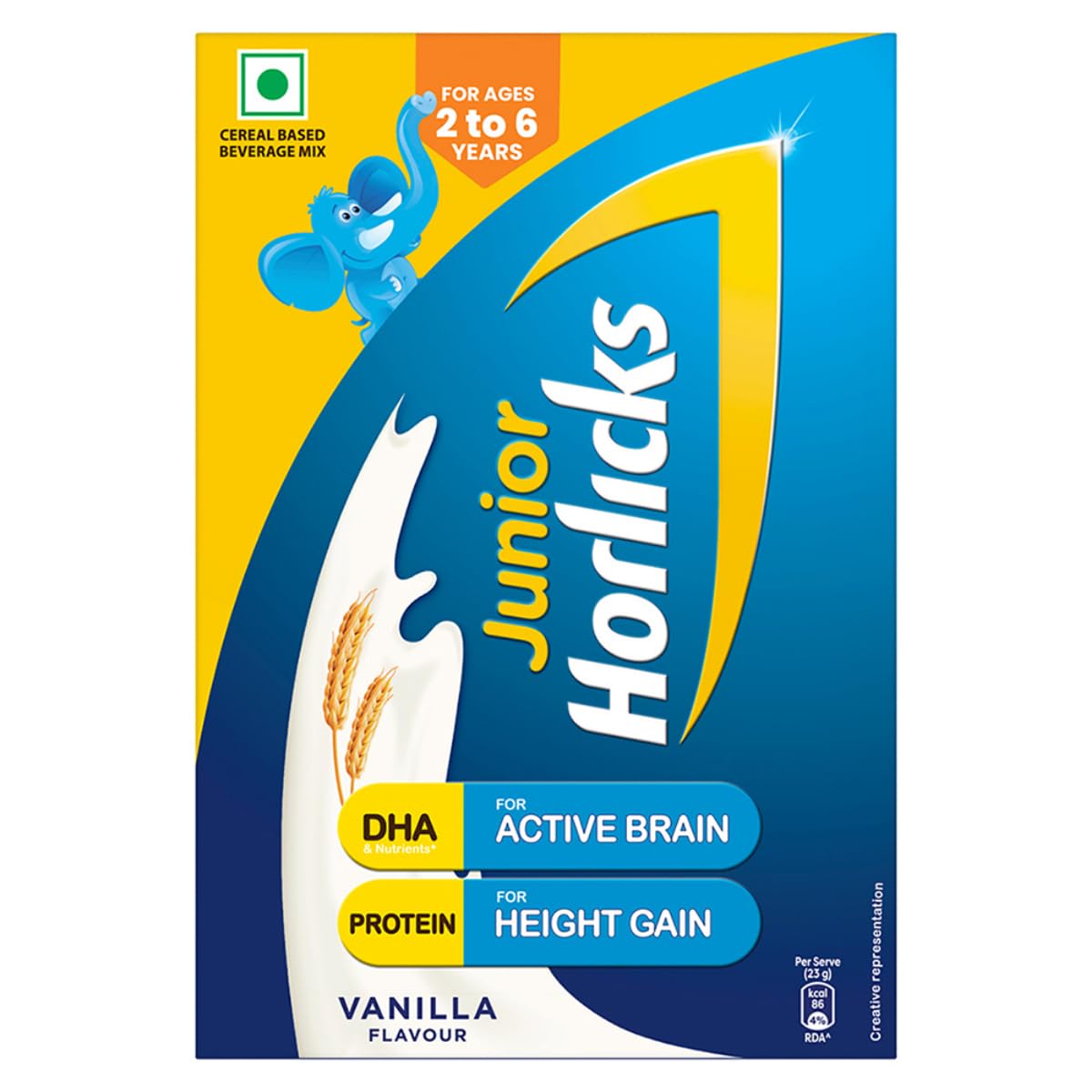 

Horlicks Junior 500G Vanilla Nutrition Drink Powder For Toddlers 2-6 Years Supporting Growth & Immunity
