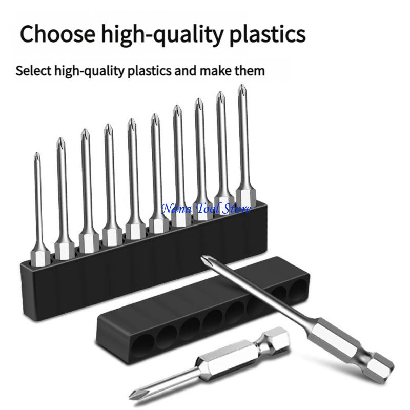 31GJ Multifunctional 6.35mm 1/4" Driver Accessory Container Clear Storage Solution Suitable For Mechanics And DIY Enthusiasts