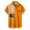 Pánská móda Etnické tričko s krátkým rukávem ležérní potisk havajské košile halenka