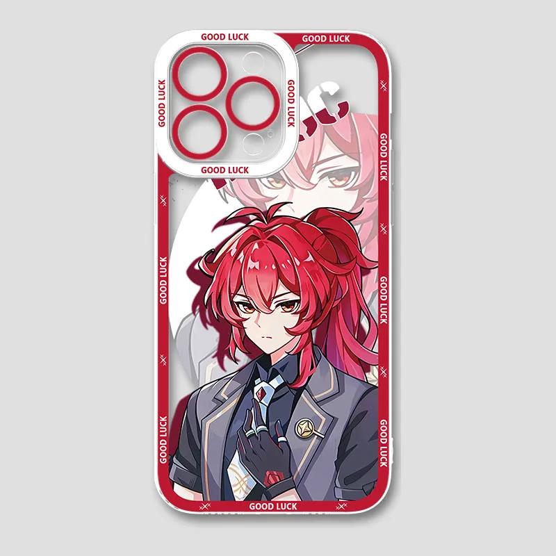 Genshin Impact Phone Case For iPhone 17 16 15 11 12 14 13 Pro Max Mini XS XR 7 Plus 16E Air Shockproof Transparent Cover Fundas