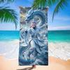 Nezha Beach Towel, Sun Protection, Quick Drying, Enlarged And Thickened Summer Seaside Vacation, Guochao Cartoon Bath Towel