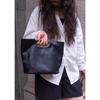 Top layer tree paste vegetable tanned cowhide women's portable shoulder messenger bag handmade retro literary leather women's bag