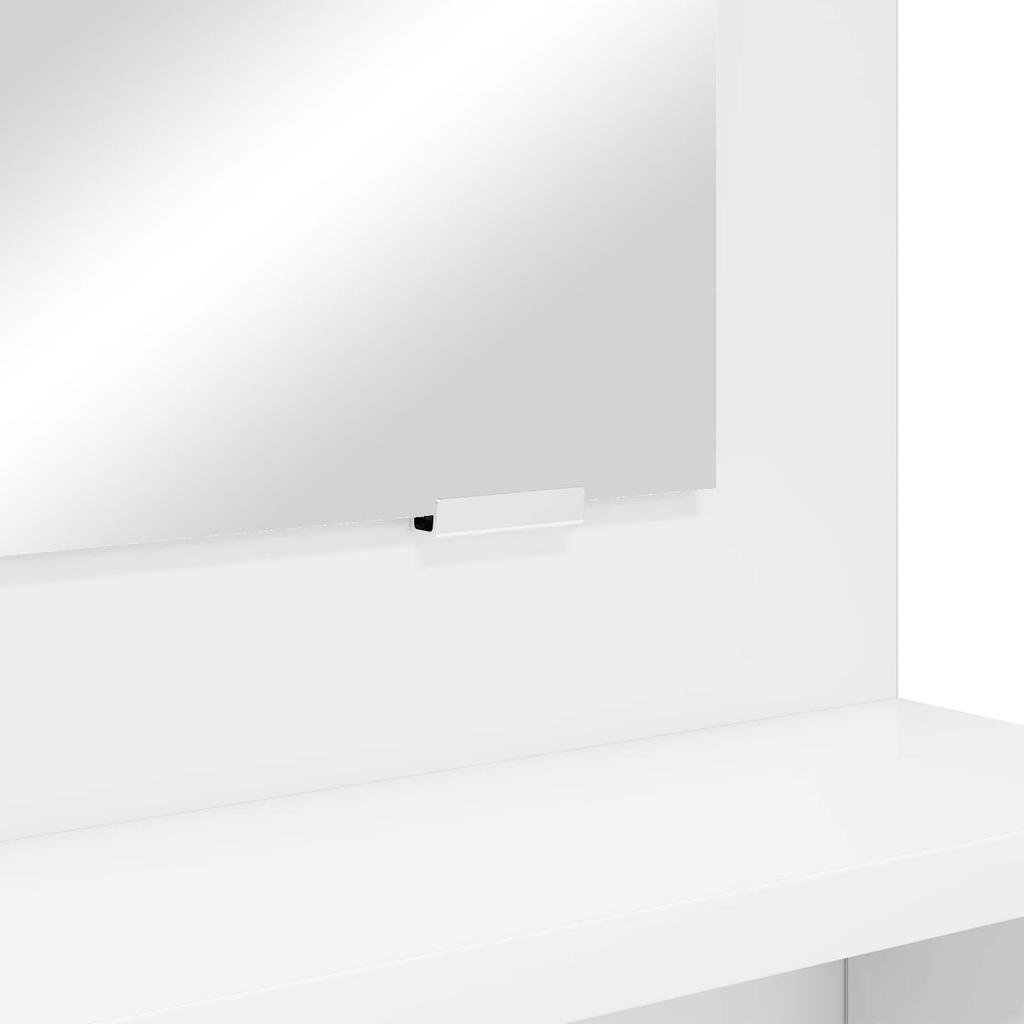Bedroom Dressing Table with Storage White 80 x 39.6 x 135 cm