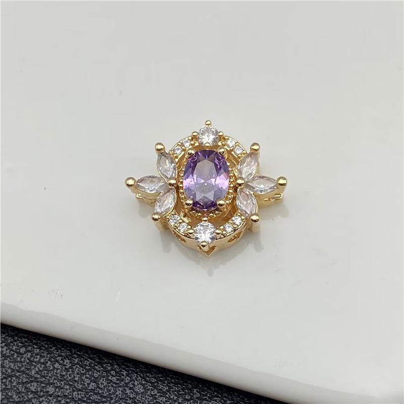 Diamond Lace Edge Multi-Hole Spacer Beads for DIY Crystal Jewelry Making