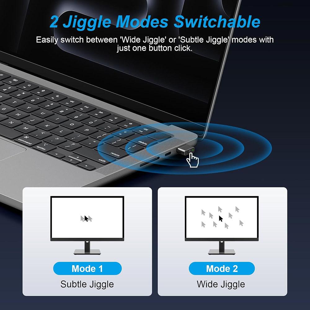 Plug & Play Mouse Jiggler USB Mouse Mover Keep System Active from Entering Sleep