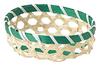 Bamboo Basket 27-03, 9 X 9 X 3.5 Cm