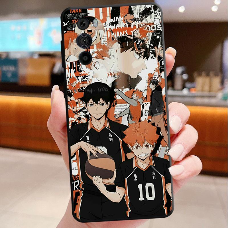 Phone Case For Motorola Edge 50 40 Pro 60 50 40 30 Ultra Neo Fusion G85 G72 G53 G54 G84 G13 G32 Haikyuu Hinata Attacks Anime