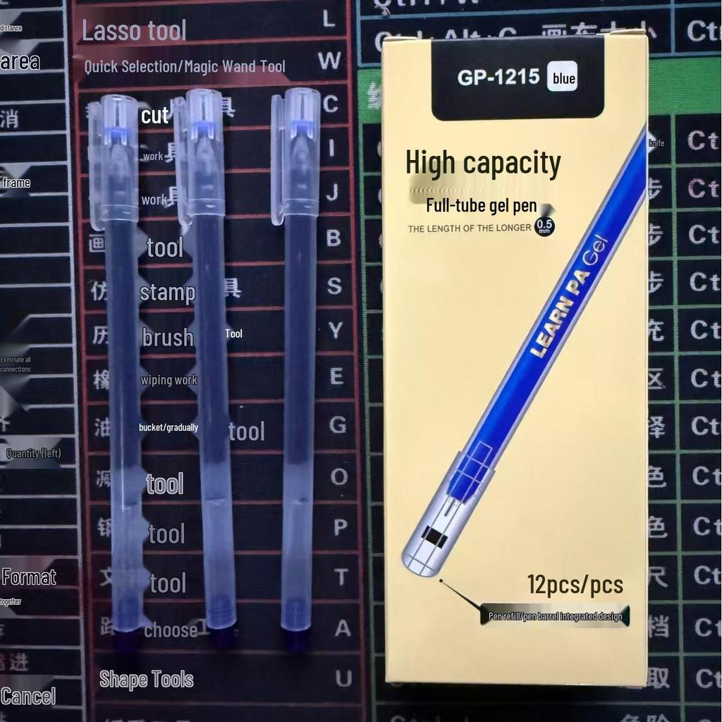 Large Capacity Neutral 0.5mm Needle Tip Student Exam Pen