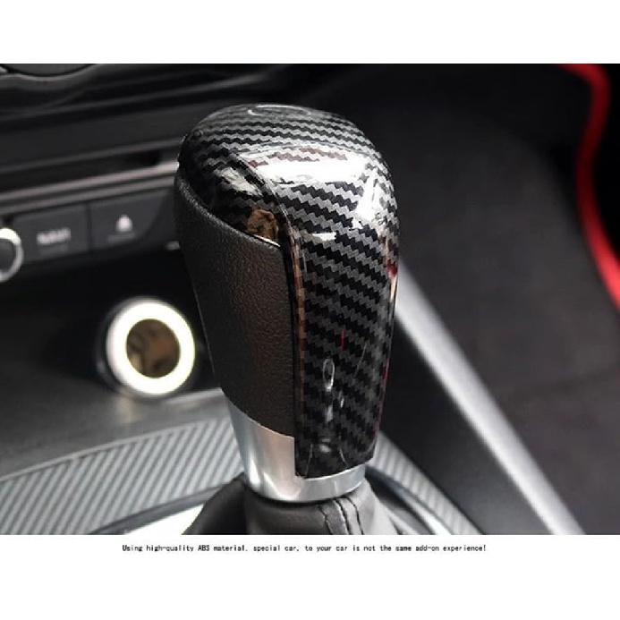 Dekorativt Cover för Invändig Växelvred, Kolfiber, 2015-2023 Kompatibel med Mazda 2, 6, 3, CX-3, CX-5 KF, CX-8 CX-9, Växelvredskåpa